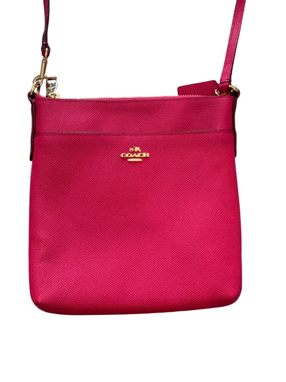 Coach Barbiecore Hot Pink Y2K Leather Coquette Small Crossbody Purse Bag